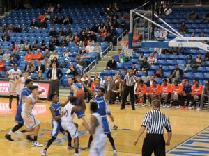 Buffalo defending the paint