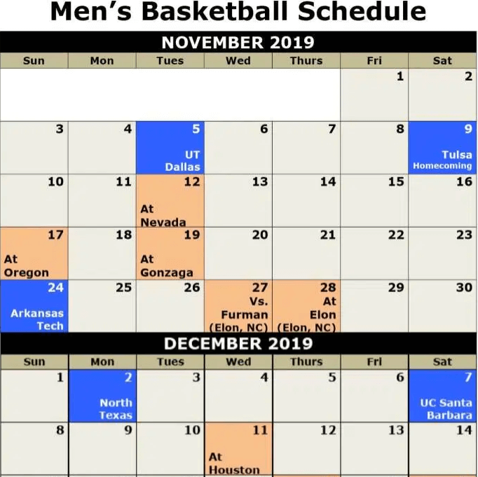 UTA_2019-2020_non-conf_schedule 2